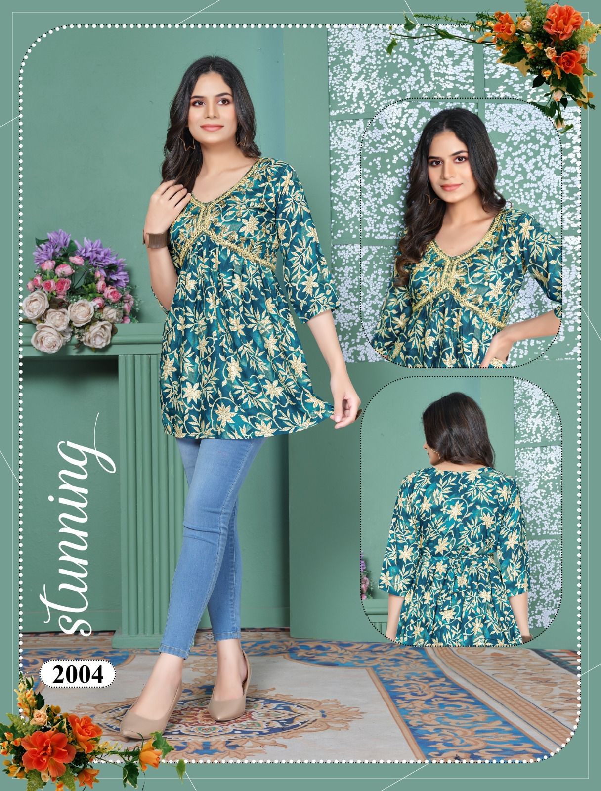 Beauty Flyzzy Heavy Bombay Rayon Western Ladies Top Wholesale Price In Surat
